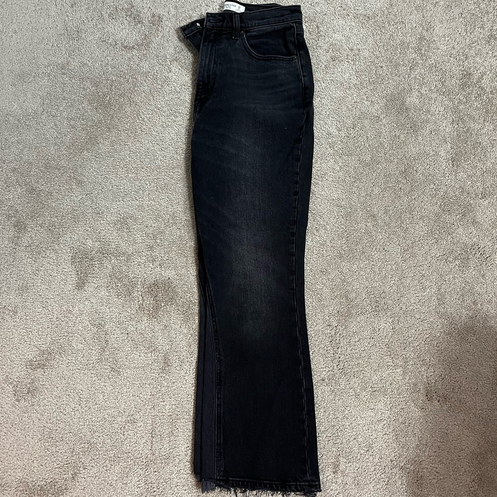 Black straight jeans size 26